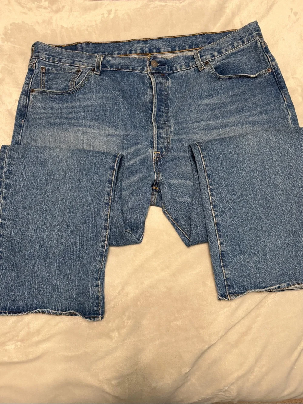 Classic Men's Blue Denim Jeans